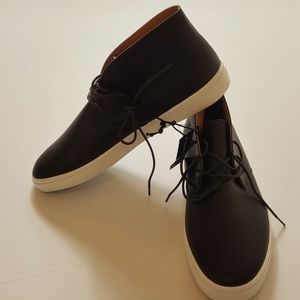 Express men brown with white sole tie sneaker shoes